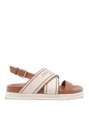 Jimmy Choo Joa Logo-print Canvas And Leather Slingback Sandals In Brown