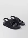 Jimmy Choo Joa Flat Sandals Textured Strap
