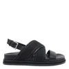 Jimmy Choo Joa Flat Sandals Textured Strap