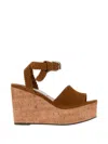 Jimmy Choo Goat Leather Slide Sandals With Soft Lamb Leather Lining In Brown