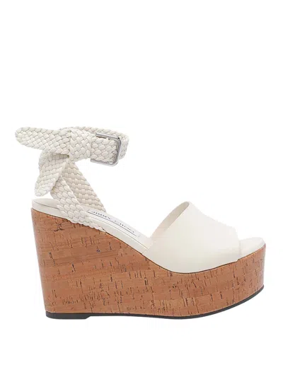 Jimmy Choo Jori Wedges Milk In White