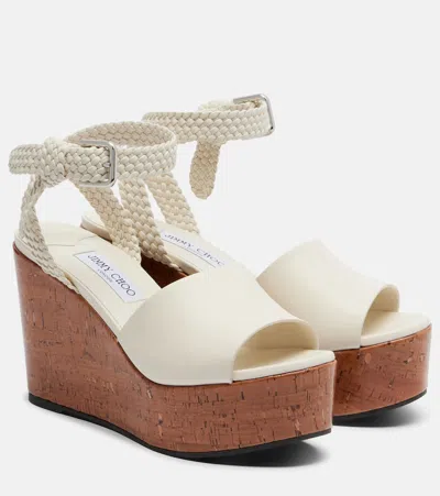 Jimmy Choo Round-toe High-heeled Sandals In Animal Print
