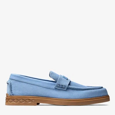 Jimmy Choo Josh Driver Suede Loafers In Blue