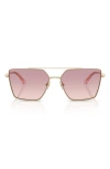 Jimmy Choo Joss 58mm Gradient Square Sunglasses In Purple