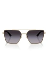 Jimmy Choo Joss 58mm Gradient Square Sunglasses In Multi