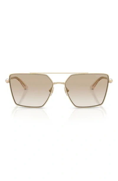 JIMMY CHOO JIMMY CHOO JOSS 58MM GRADIENT SQUARE SUNGLASSES