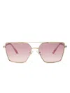 Jimmy Choo Joss 58mm Gradient Square Sunglasses In Purple