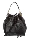 Jimmy Choo Juno Mesh & Leather Bucket Bag