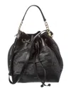 Jimmy Choo Juno Mesh & Leather Bucket Bag