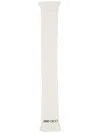 Jimmy Choo Jutta Logo-embroidered Wool Scarf In White