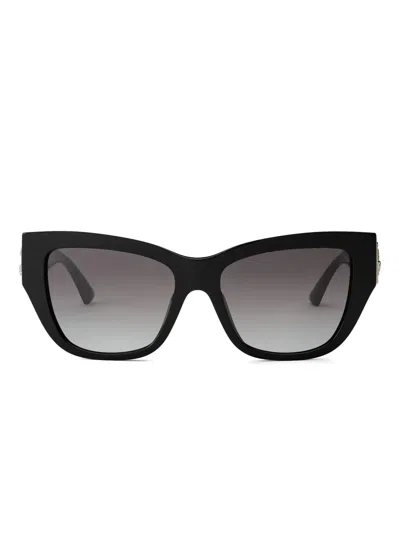 Jimmy Choo Kadan Sunglasses In Black
