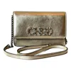 Jimmy Choo Kalina Crossbody Clutch Bag In Metallic Gold In Multi