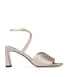 Jimmy Choo Karli 75 Glitter Sandals In Nude