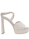 Jimmy Choo Karli Platform Sandals In Silver