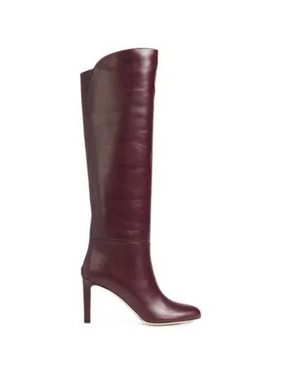 Jimmy Choo Karter Knee-high Boots In Red