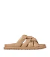 Jimmy Choo Kes Flat In Beige