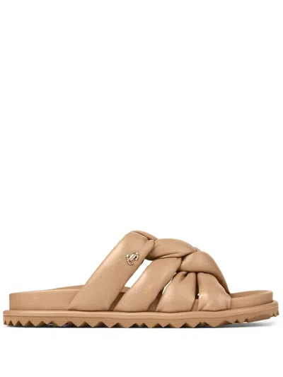 Jimmy Choo Kes Flat In Biscuit