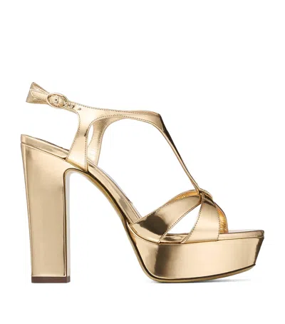 JIMMY CHOO KESIA 120 LEATHER SANDALS