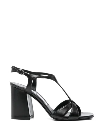 Jimmy Choo Kesia T-bar Leather Sandals In Black