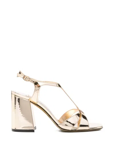 Jimmy Choo Kesia T-strap Leather Sandals In Neutral