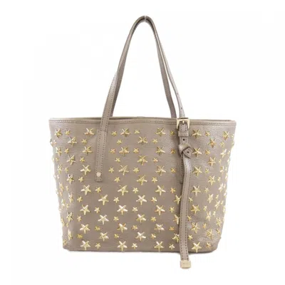 Pre-owned Jimmy Choo Khaki Leather Handbag Tote Bag ()