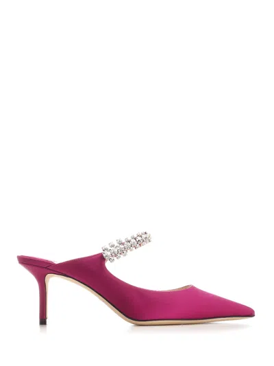 Jimmy Choo Kitten Heel Bing Slingback In Viola