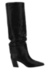 Jimmy Choo Knee-high Leather Boot In Black