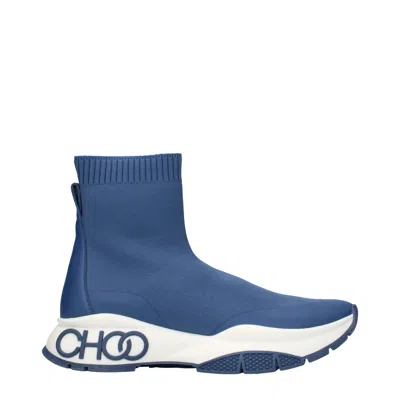 Jimmy Choo Knit Sock-style Ankle Boot Boot In Blue