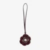 Jimmy Choo Knitted Flower Charm In Black