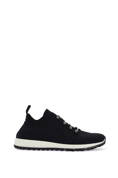 Jimmy Choo Knitted Sneakers With Sequins In Black