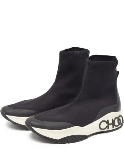 Pre-owned Jimmy Choo Knitted-sock Sneakers