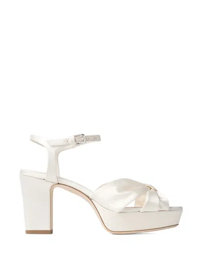 JIMMY CHOO KNOTTED HELOISE PLATFORM SANDALS