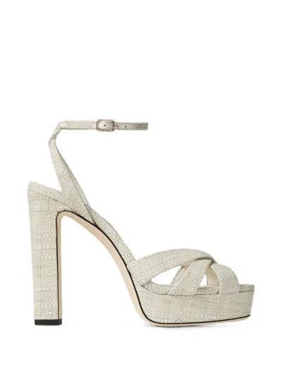 Jimmy Choo Kove 120 プラットフォーム サンダル In Gray