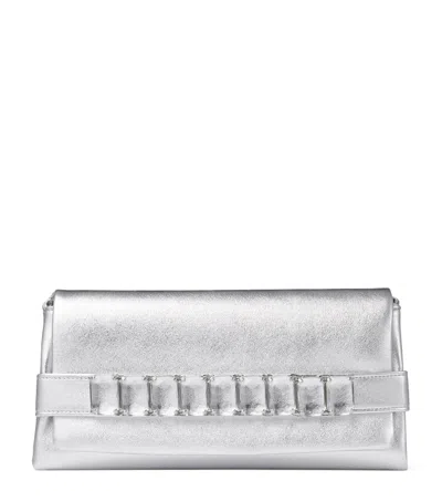 Jimmy Choo Kya Clutch Bag In Silver