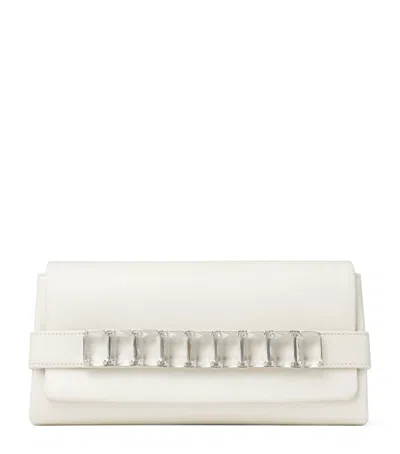 Jimmy Choo Kya Clutch Bag In White