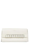 Jimmy Choo Kya Crystal Embellished Leather Clutch