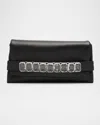 Jimmy Choo Kya Crystal-embellished Leather Clutch Bag