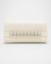 Jimmy Choo Kya Crystal-embellished Leather Clutch Bag