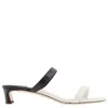 Jimmy Choo Kyda Bicolor Dual-band Slide Sandals
