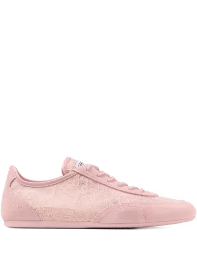 JIMMY CHOO LACE SUNNY SNEAKERS