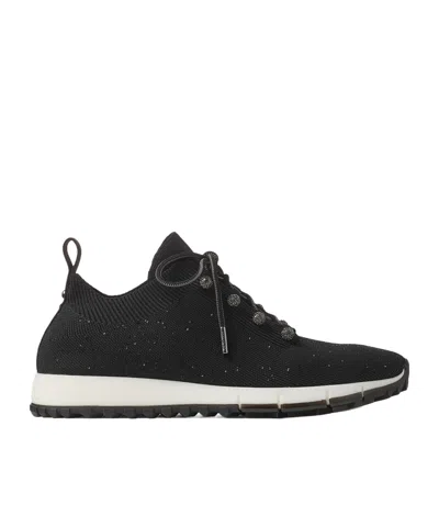 Jimmy Choo Lace-up Sneakers In Black