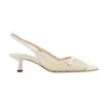 Jimmy Choo Ladies Amita 45 Slingback Mesh Pumps In White