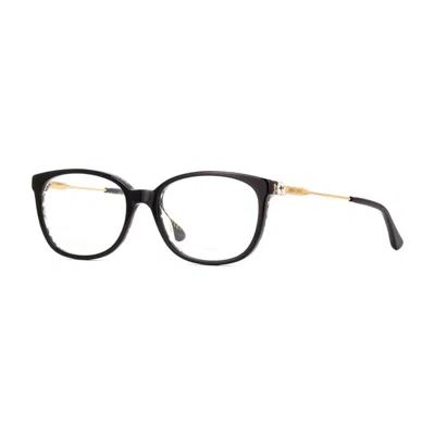 Jimmy Choo Ladies Black Rectangular Eyeglass Frames Jc302 07t300