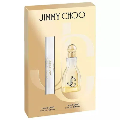 Jimmy Choo Ladies I Want Choo Le Parfum Gift Set Fragrances 3386460168373 In Gold