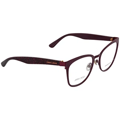 Jimmy Choo Ladies Purple Cat Eye Eyeglass Frames Jc189 Fn1 53