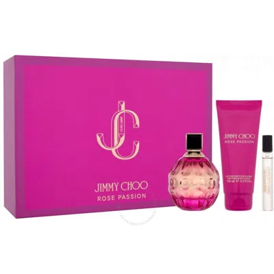 Jimmy Choo Ladies Rose Passion Gift Set Fragrances 3386460146234 In White