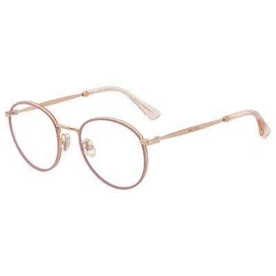 Jimmy Choo Ladies' Spectacle Frame  Jc251-g-w66  50 Mm Gbby2 In Gold