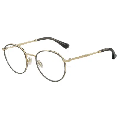 Jimmy Choo Ladies' Spectacle Frame  Jc251-g-w8q  50 Mm Gbby2 In Gold