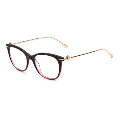Jimmy Choo Ladies' Spectacle Frame  Jc263-egl  52 Mm Gbby2 In Transparent