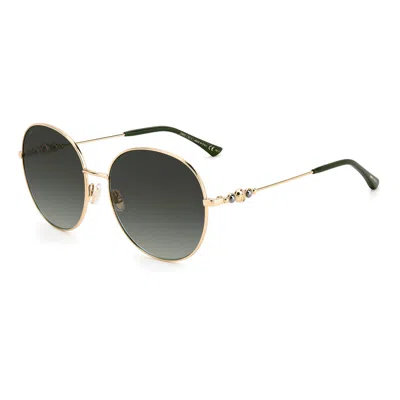 Jimmy Choo Ladies' Sunglasses  Birdie-s-pef-ib  60 Mm Gbby2 In Gold